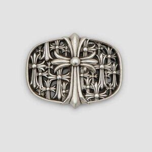 Chrome Hearts Cemetery 925 Silver Belt Buckle